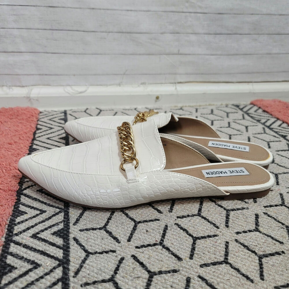 Steve Madden Forever Pointed Toe Mules In White, … - image 5